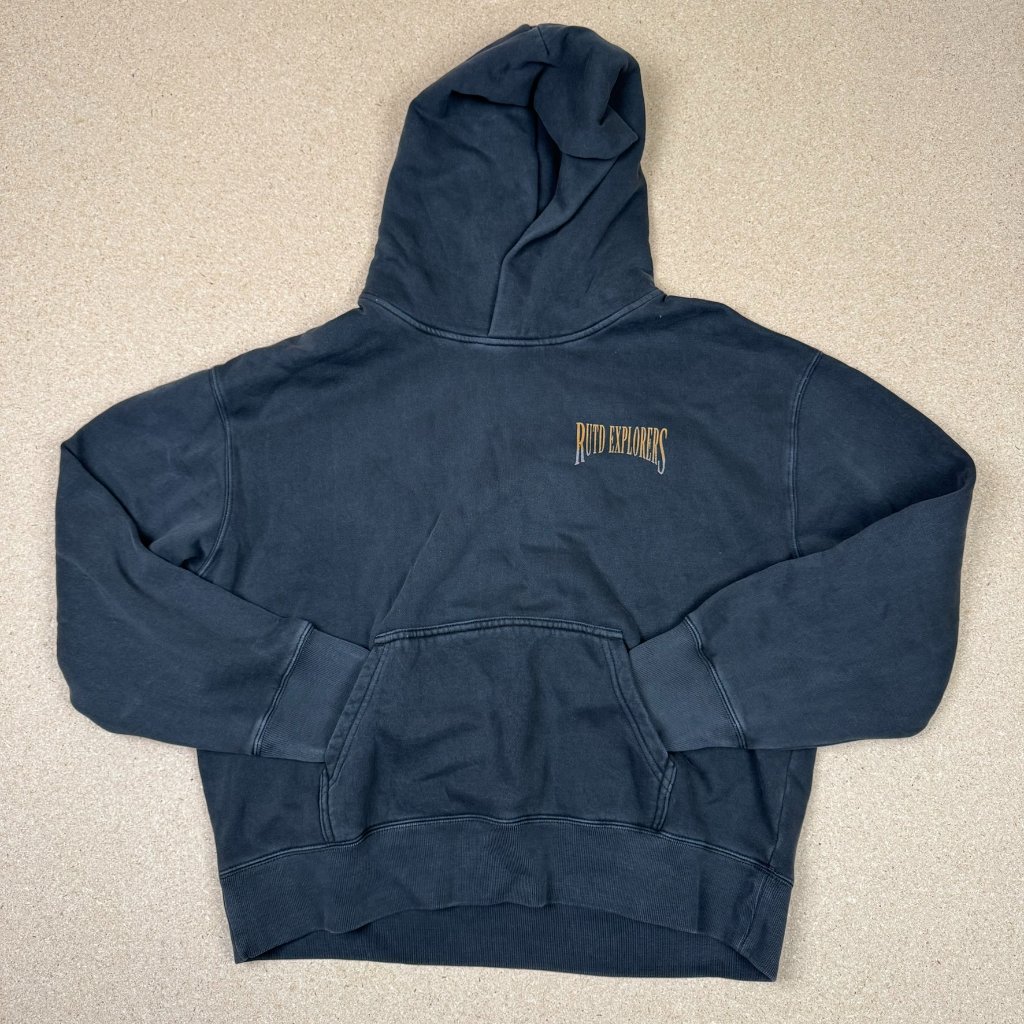 Rutd Explorers California Graphic Hoodie Mens Xl Faded Black Boxy Fit Pullover Rutd Explorers California Graphic Hoodie Mens Xl Faded Black Boxy Fit Pullover